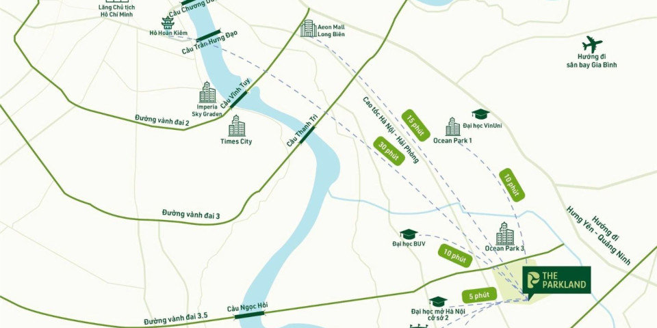 vị  Trí Dự Án The Parkland 